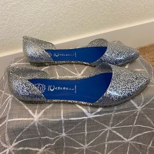 New Jeffrey Campbell Havana Last silver flats